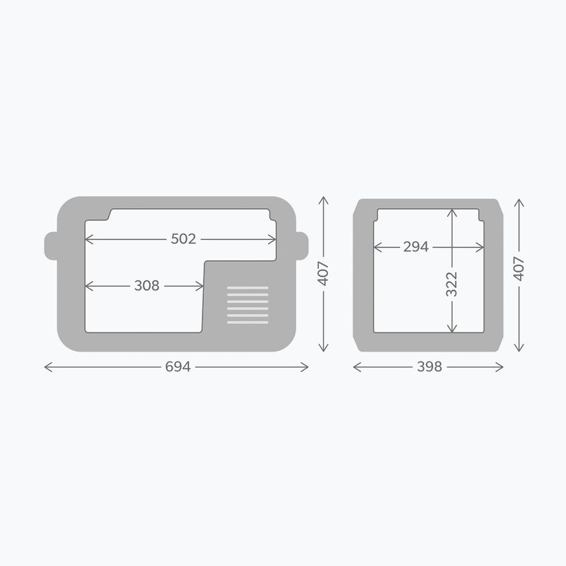 Lodówka turystyczna Dometic CFX3 35 l EU Version slate/mist 7