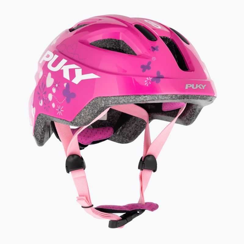 Kask rowerowy dziecięcy PUKY PH 8 Pro-S pink/flower