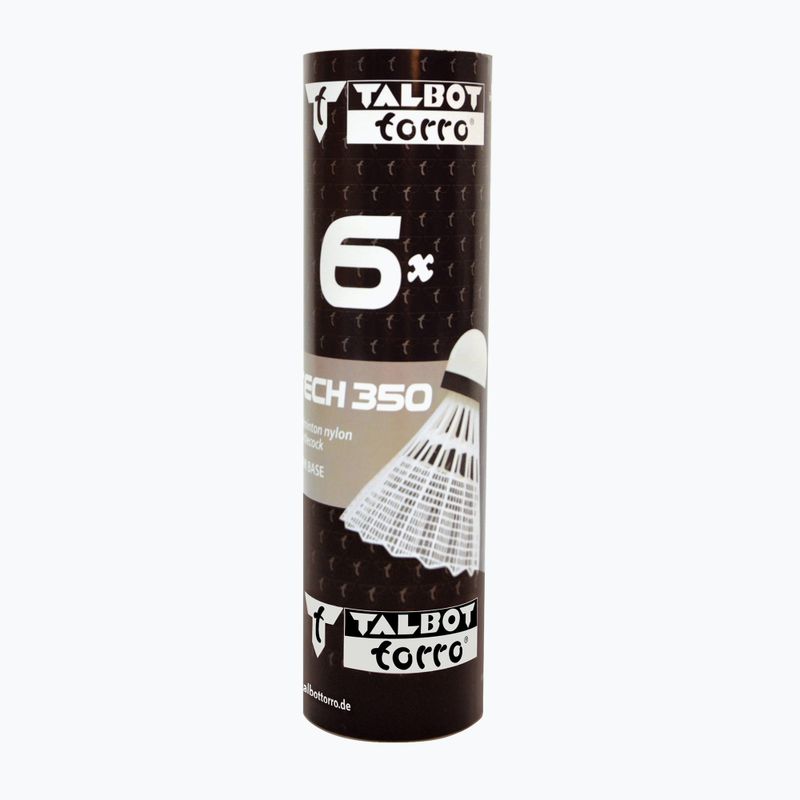 Lotki do badmintona Talbot-Torro Tech 350 Nylon 6 szt. white 4