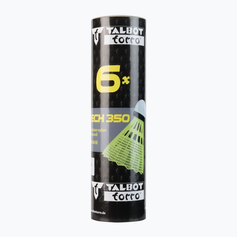 Lotki do badmintona Talbot-Torro Tech 350 Nylon 6 szt. yellow