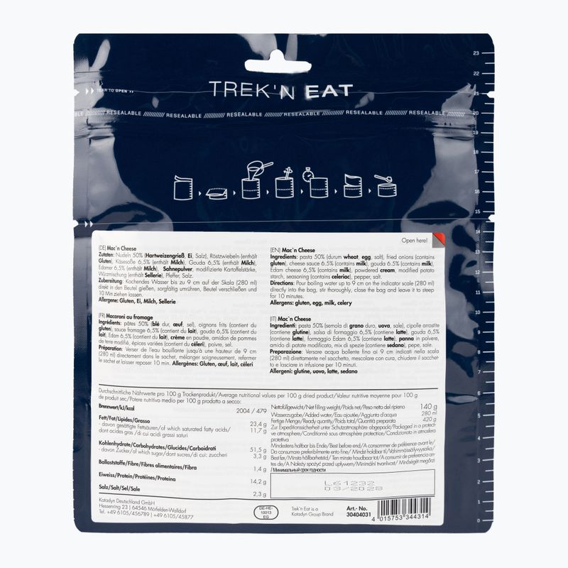 Żywność liofilizowana Trek'n Eat Makaron z sosem serowym 140 g 2