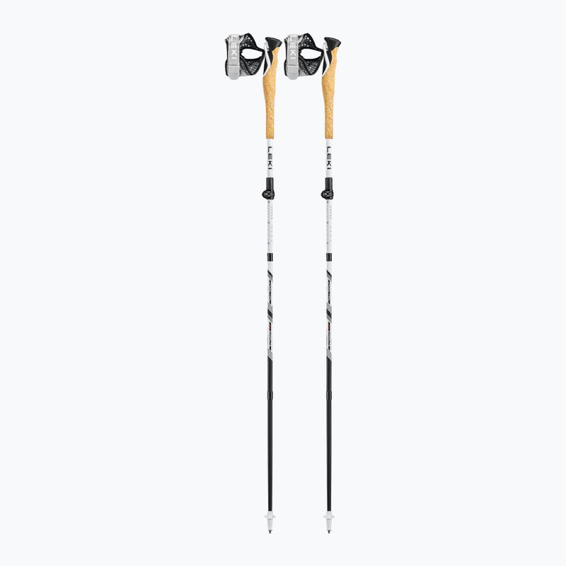 Kije biegowe LEKI Cross Trail FX Superlite white/bright red/black