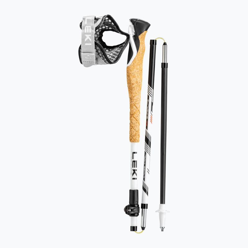 Kije biegowe LEKI Cross Trail FX Superlite white/bright red/black 6