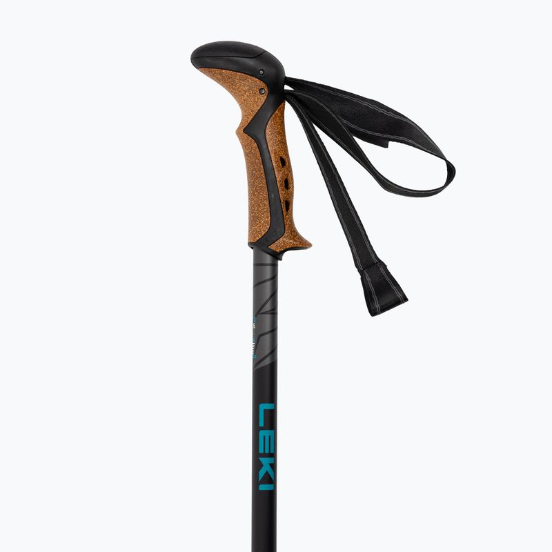 Kije trekkingowe LEKI Khumbu Lite AS black/petrol/dark anthracite 3