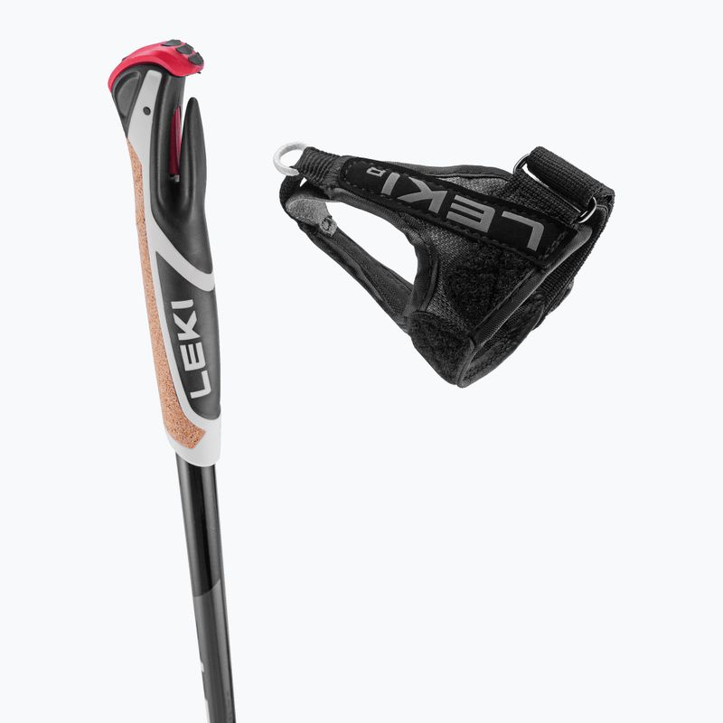 Kije do nart biegowych LEKI XTA 5.5 black/white/neon yellow 4