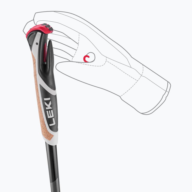 Kije do nart biegowych LEKI XTA 5.5 black/white/neon yellow 6