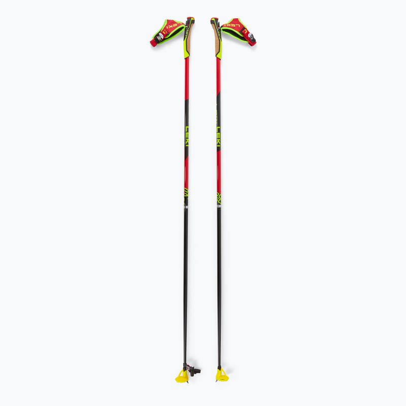 Kije do nart biegowych LEKI PRC 750 bright red/ neon yellow/ black