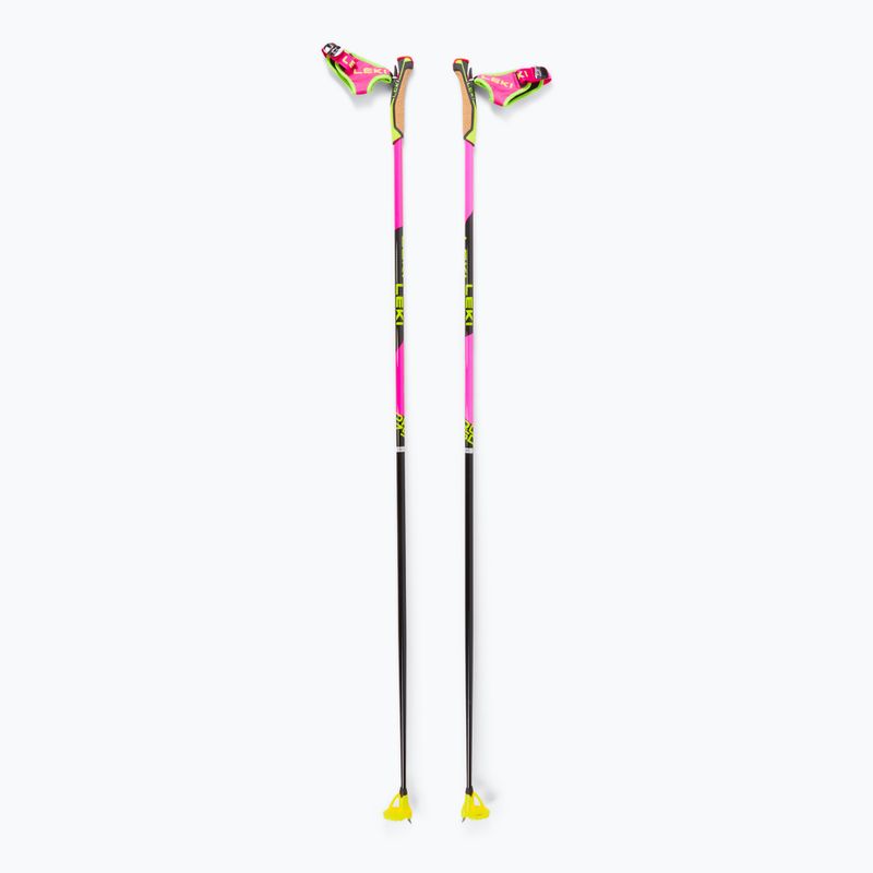 Kije do nart biegowych LEKI PRC 750 neon pink/ neon yellow/ black
