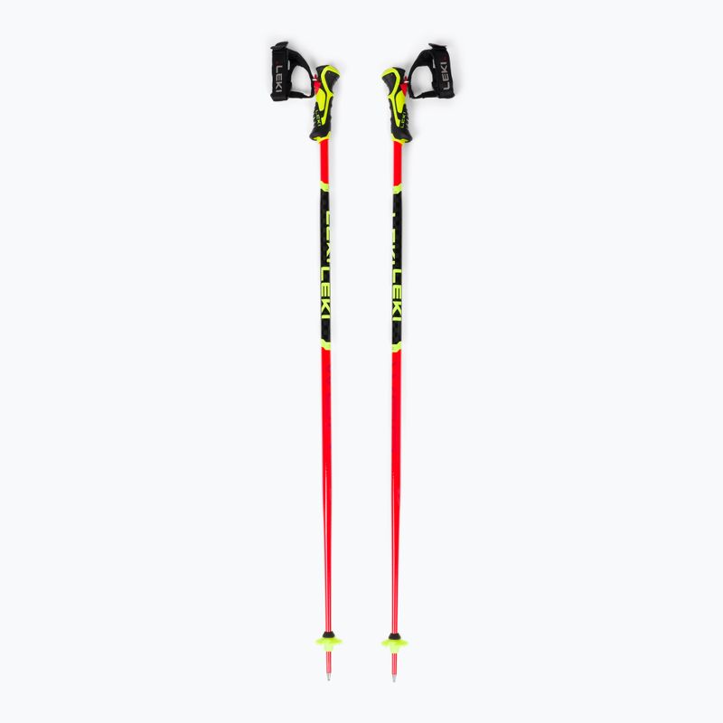 Kije narciarskie dziecięce LEKI WCR Lite SL 3D Junior bright red/black/neon yellow