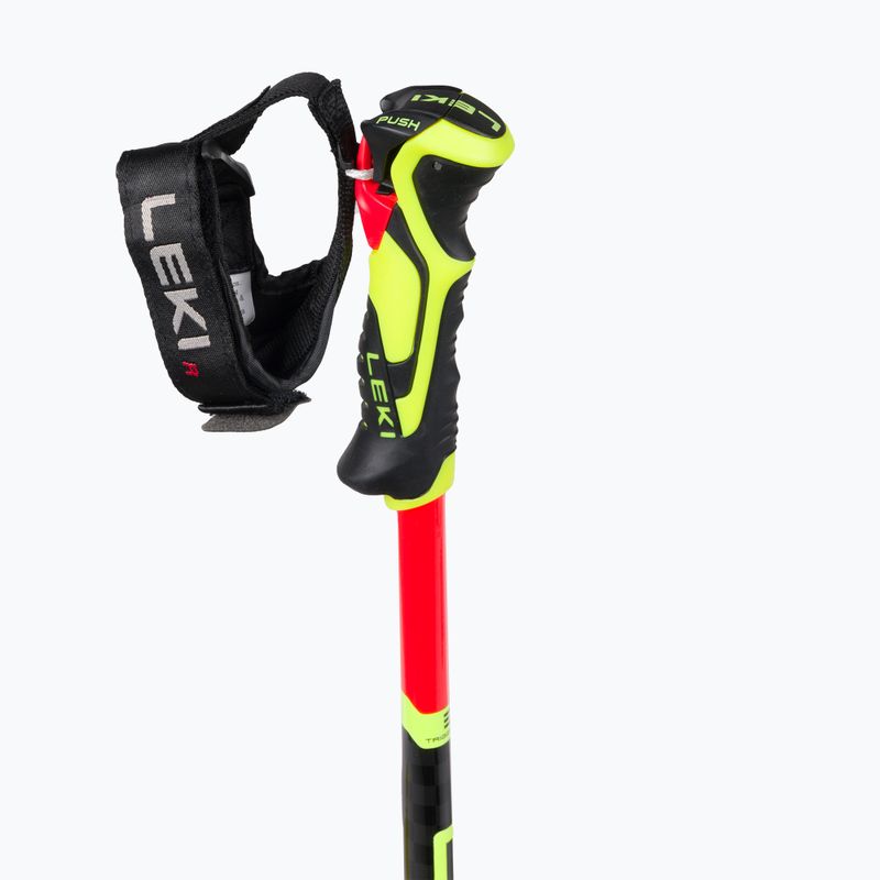 Kije narciarskie dziecięce LEKI WCR Lite SL 3D Junior bright red/black/neon yellow 3