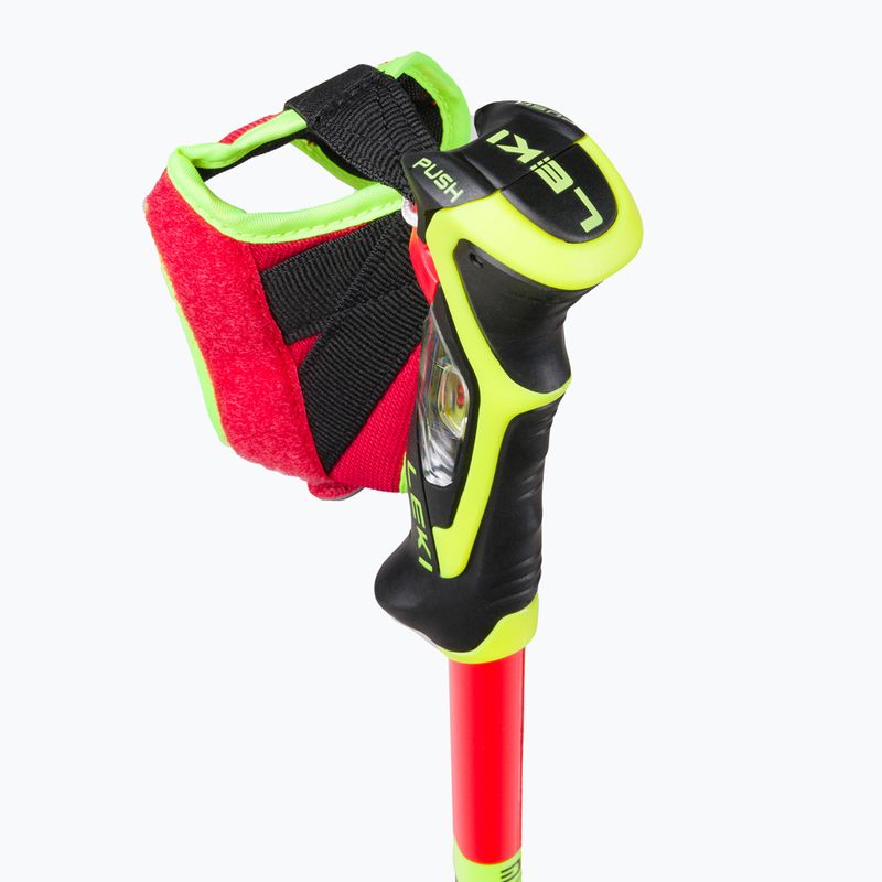 Kije narciarskie LEKI WCR SL 3D bright red/black/neon yellow 3