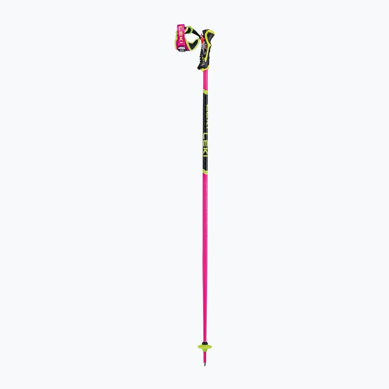 Kije narciarskie LEKI WCR TBS SL 3D neon pink/black/neon yellow 2