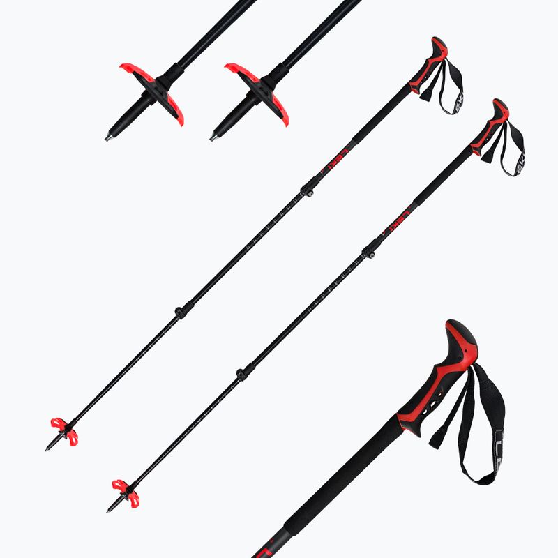 Kije skiturowe LEKI Haute Route 3 dark anthracite/dark red/black 7