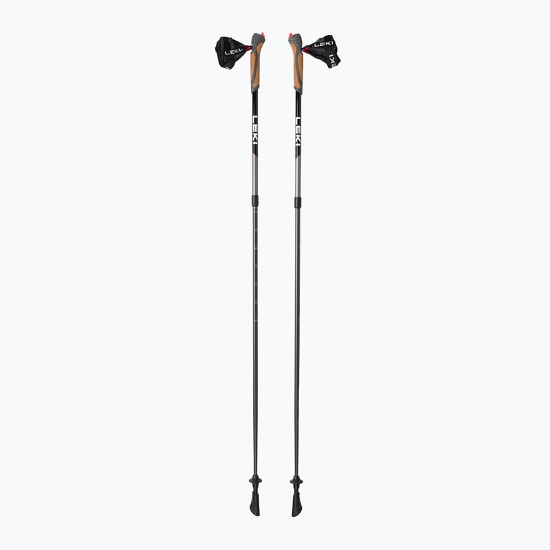 Kije nordic walking LEKI Spin czarno-srebrne 65326161