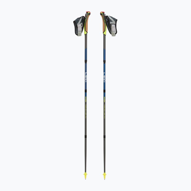 Kije nordic walking LEKI Traveller FX.One Carbon granatowo-srebrne 65325821110