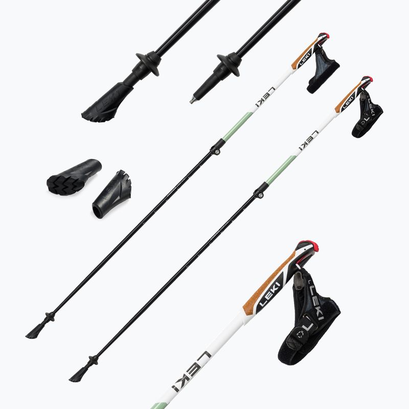 Kije nordic walking LEKI Spin Shark SL biało-zielone 65326141 4