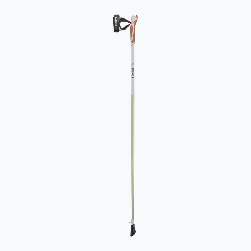 Kije nordic walking LEKI Passion biało-zielone 65325251100 2