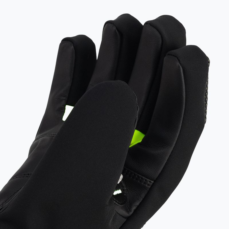 Rękawice narciarskie dziecięce LEKI Race Coach C-Tech S Junior black/ice lemon 6