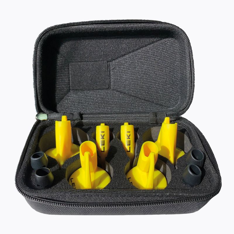 Nakładki do kijów nordic walking LEKI Fin Vario Set yellow