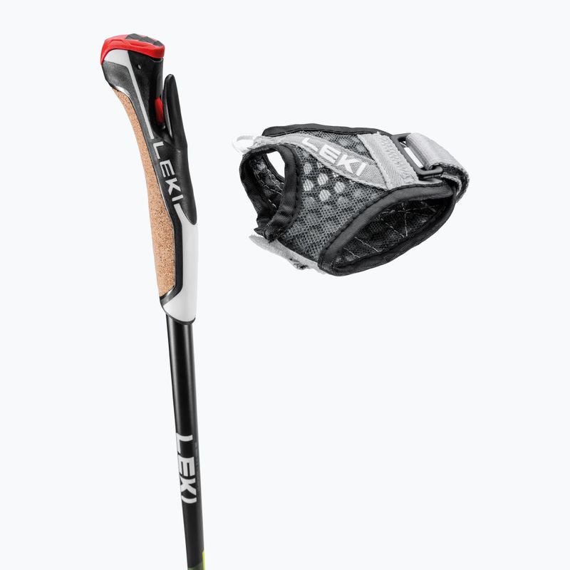 Kije nordic walking LEKI Flash Carbon zielony/czarny/neon 3