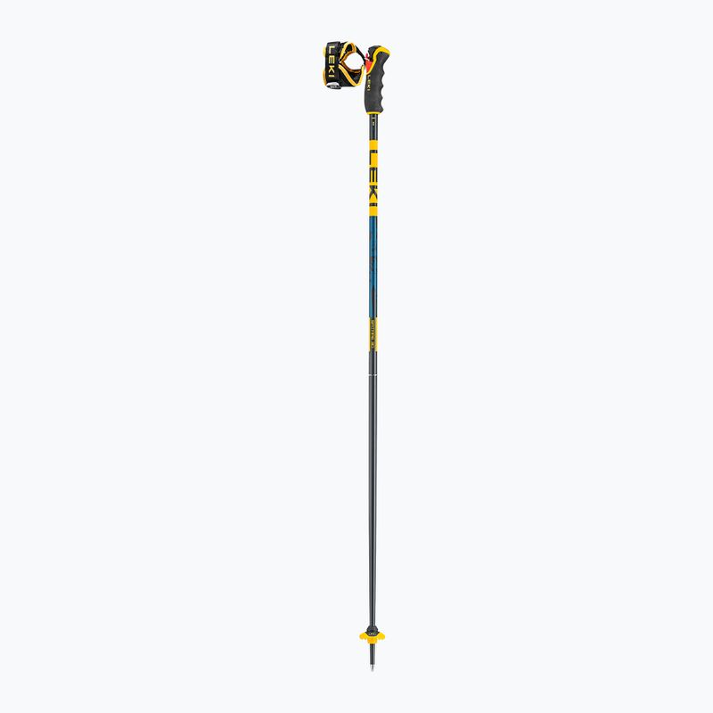 Kije narciarskie LEKI Spitfire 3D denim blue/ aegean blue/ mustard yellow