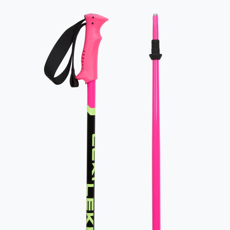 Kije narciarskie dziecięce LEKI Racing neon pink/ black/ neon yellow 3