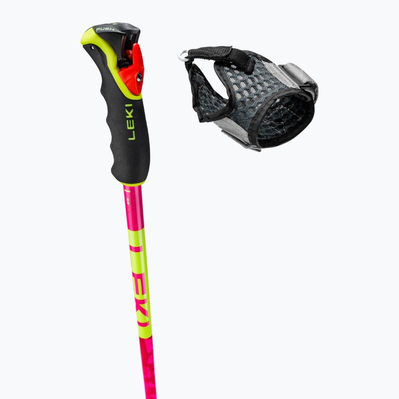 Kije narciarskie LEKI Spitfire 3D neon magenta/neon yellow/berry 5