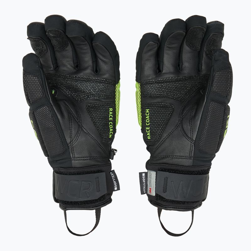 Rękawice narciarskie LEKI WCR Coach 3D black/ice lemon 2