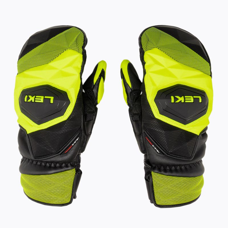 Rękawice narciarskie męskie LEKI WCR Venom SL 3D Mitt black ice/lemon 3