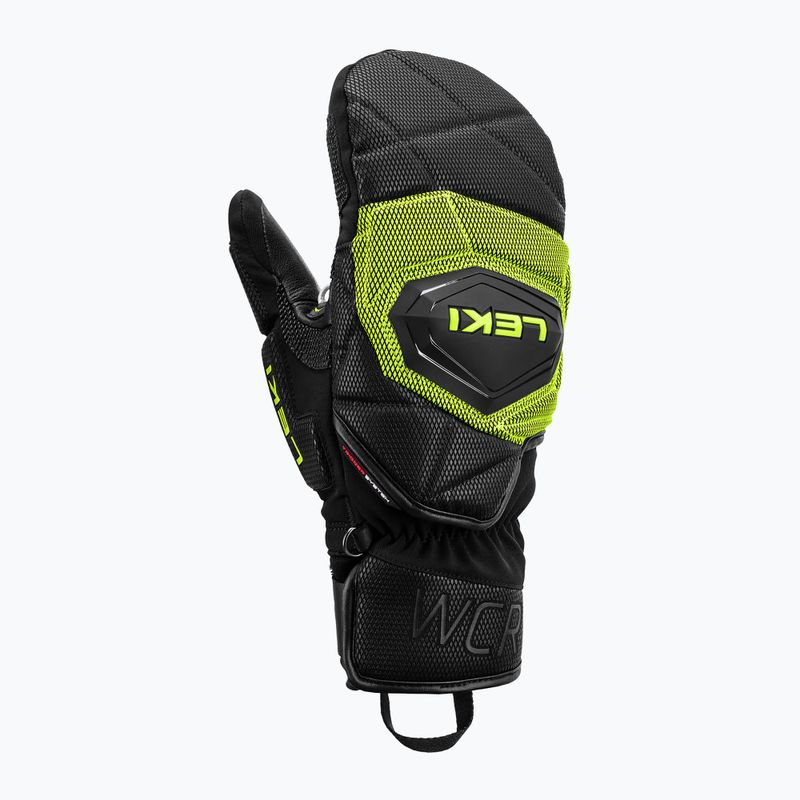 Rękawice narciarskie męskie LEKI WCR Coach 3D Mitt black/ice lemon 2