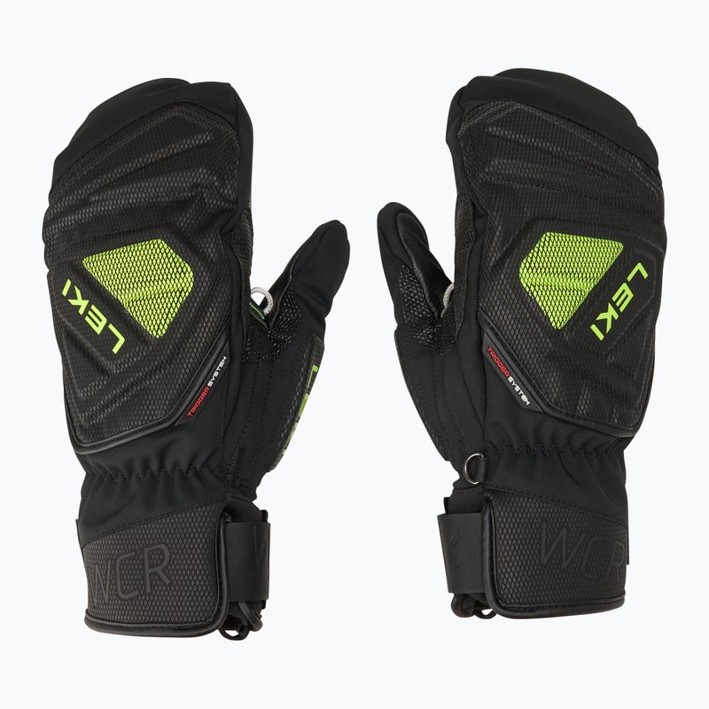 Rękawice narciarskie męskie LEKI WCR C-Tech 3D Mitt black/ ice lemon 2