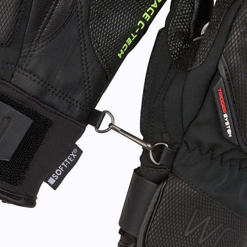 Rękawice narciarskie męskie LEKI WCR C-Tech 3D Mitt black/ ice lemon 6