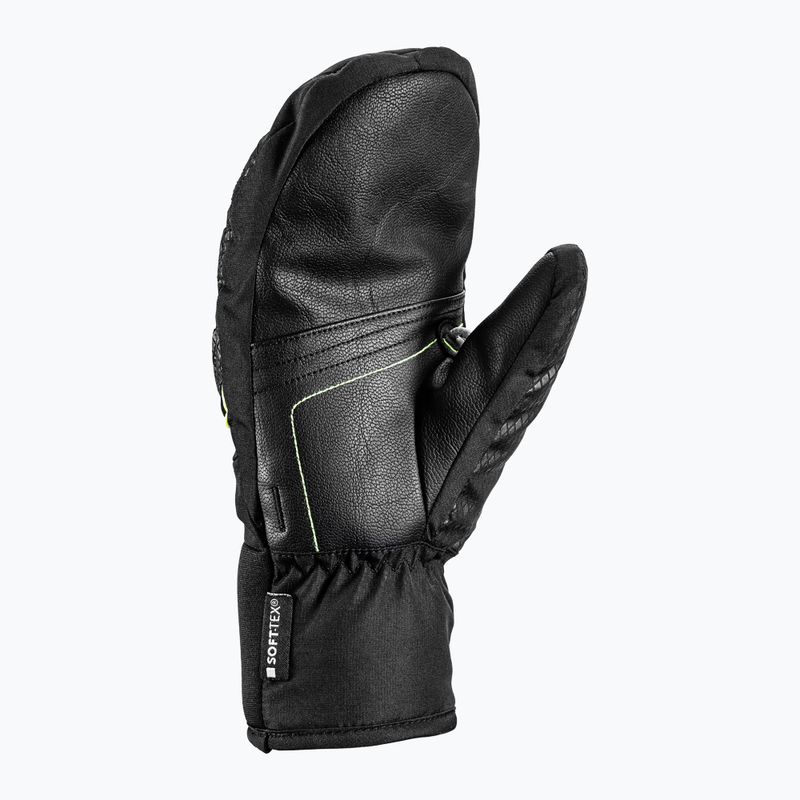 Rękawice narciarskie dziecięce LEKI WCR Team 3D Junior Mitt black/ ice lemon 9