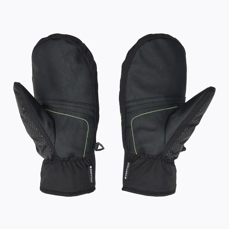 Rękawice narciarskie dziecięce LEKI WCR Team 3D Junior Mitt black/ ice lemon 3
