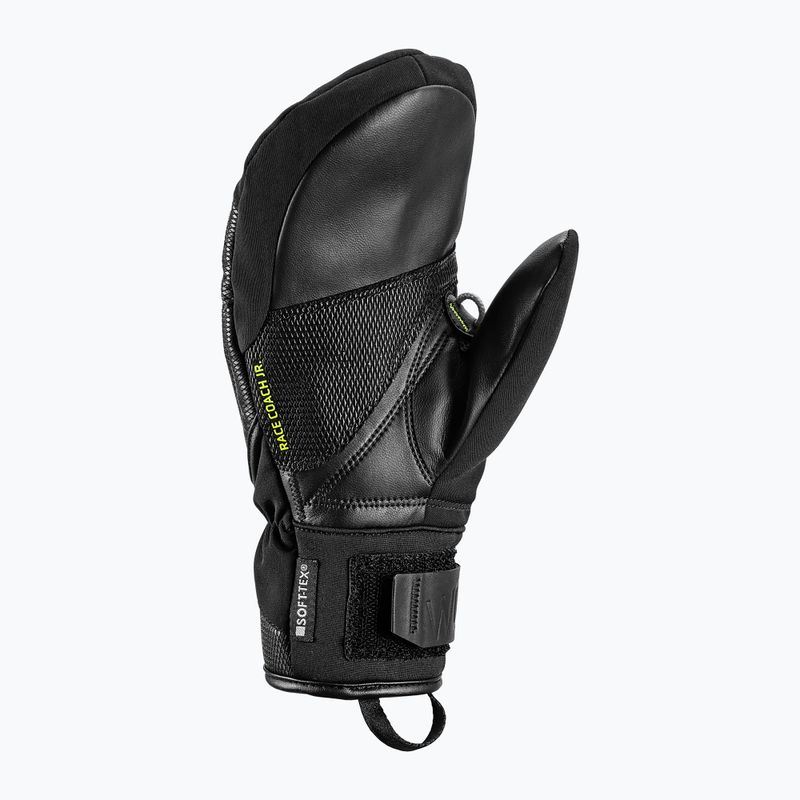 Rękawice narciarskie dziecięce LEKI WCR C-Tech 3D Junior Mitt black/ice lemon 3