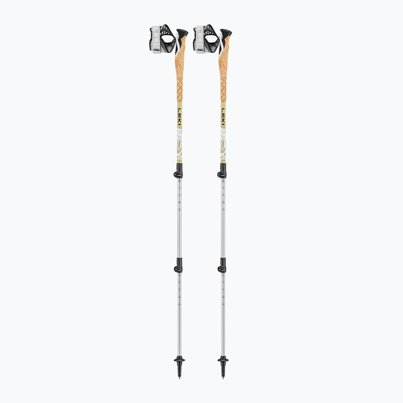 Kije trekkingowe LEKI Cross Trail TA white/goldbrown/black 8