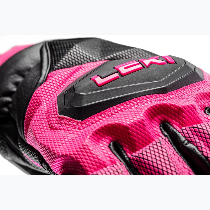 Rękawice narciarskie damskie LEKI WCR Venom SL 3D black/ pink 12
