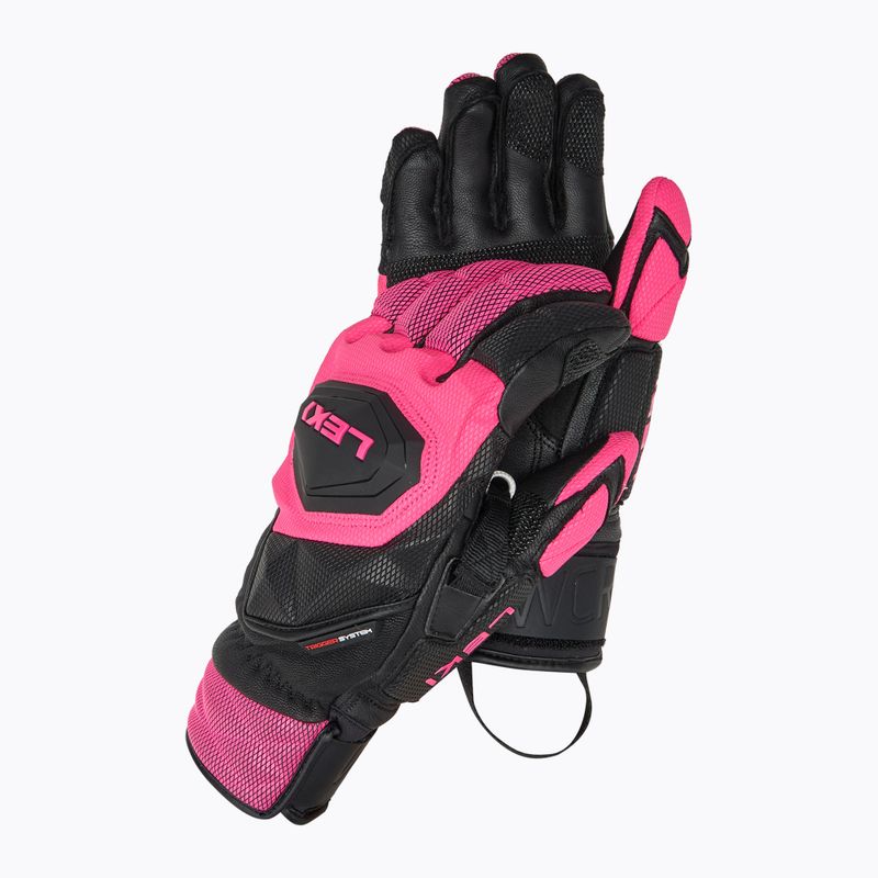 Rękawice narciarskie damskie LEKI WCR Venom SL 3D black/ pink