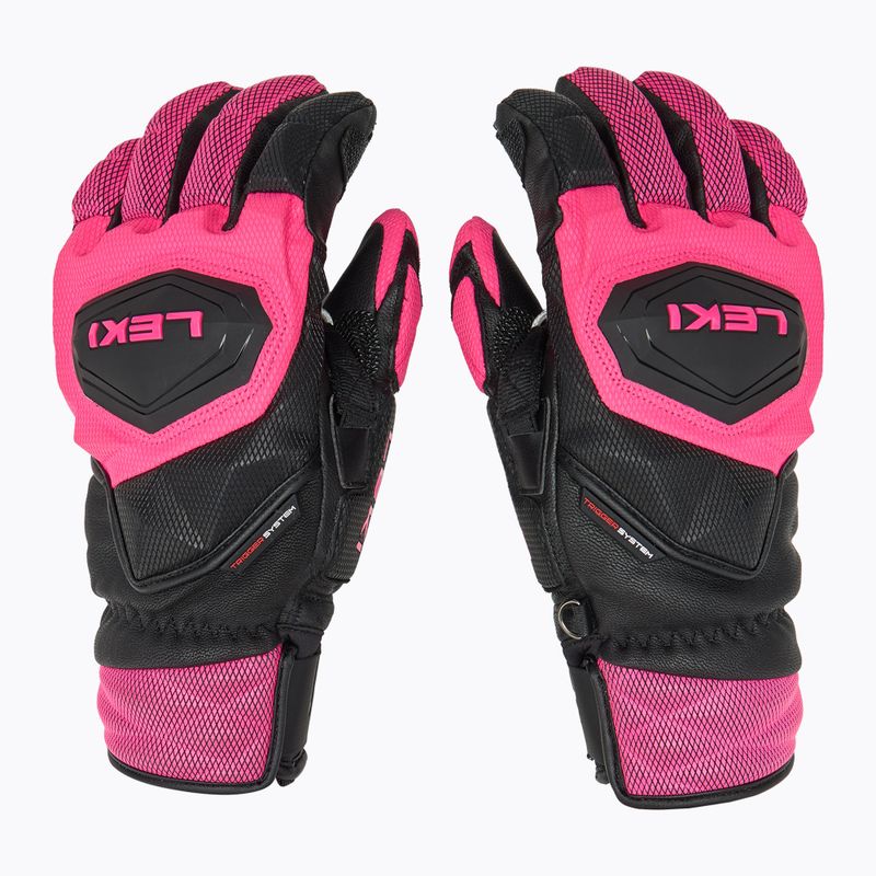 Rękawice narciarskie damskie LEKI WCR Venom SL 3D black/ pink 3