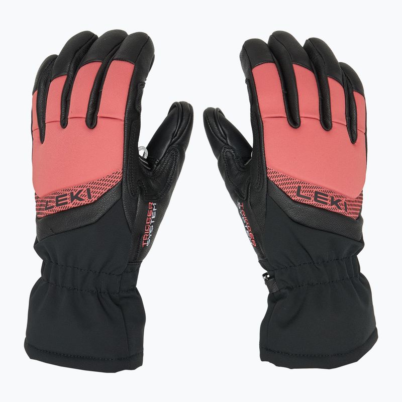 Rękawice narciarskie damskie LEKI Griffin Base 3D black/rose 3