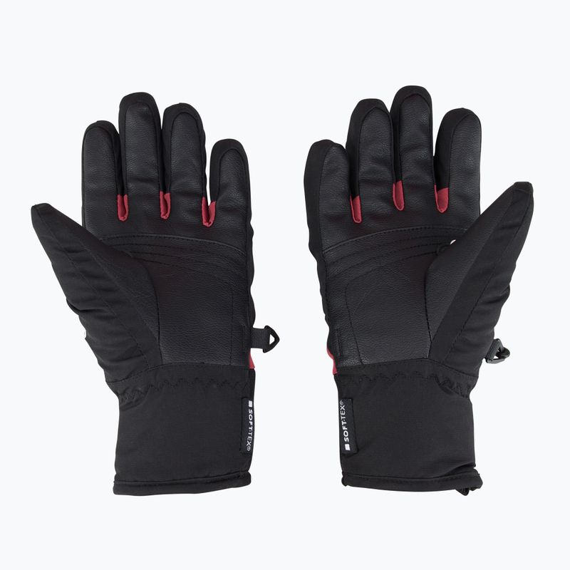 Rękawice narciarskie dziecięce LEKI Griffin 3D Junior black/ rose 3