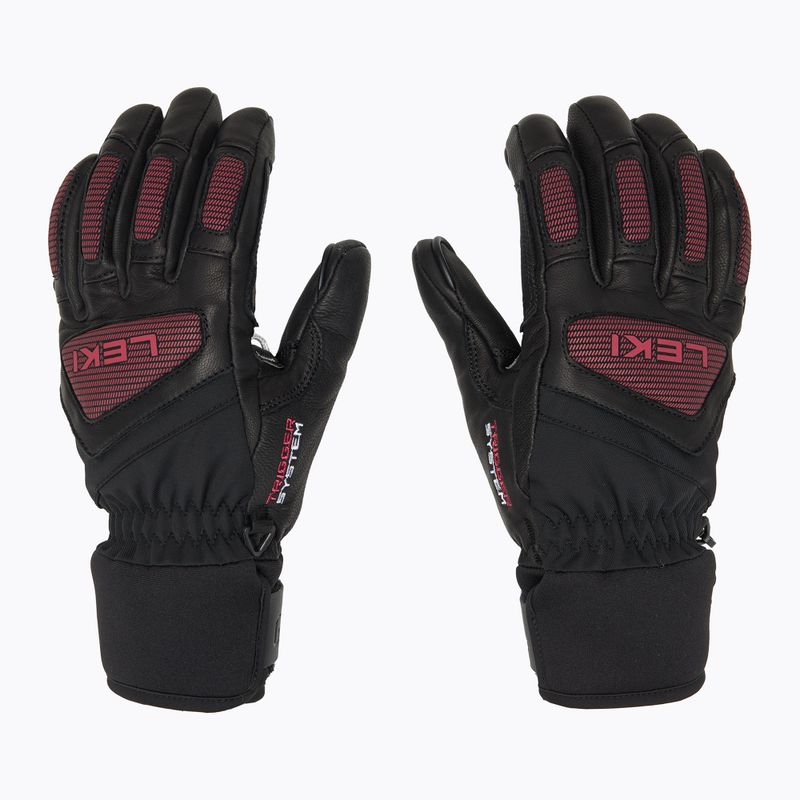 Rękawice narciarskie damskie LEKI Griffin Pro 3D black/rose 3
