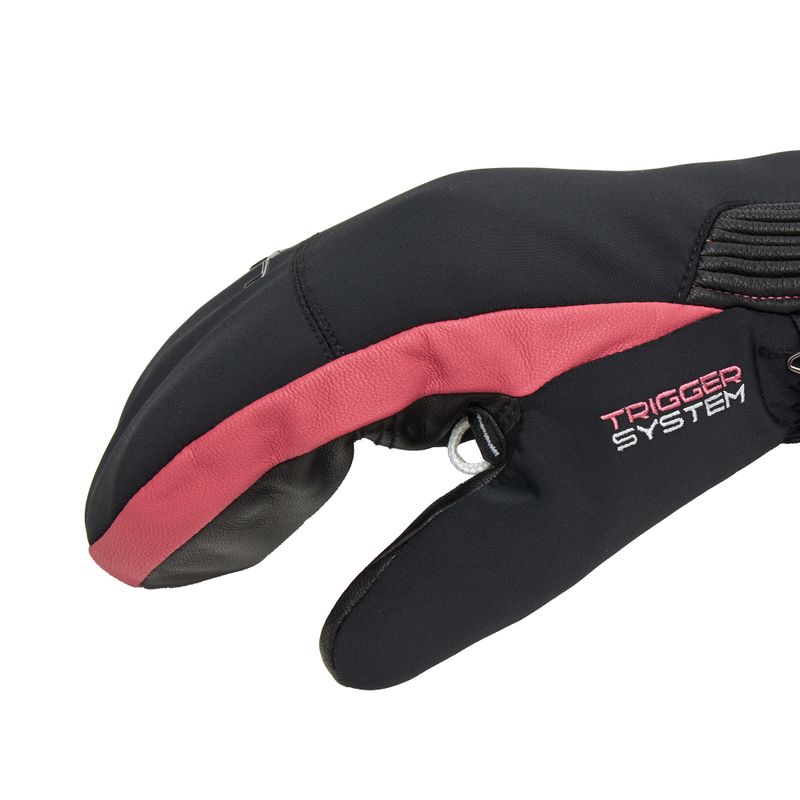 Rękawice narciarskie damskie LEKI Vallarta 3D Mitt black/ rose 5