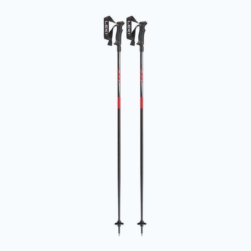 Kije narciarskie LEKI Hot Shot anodized black/eloxal gray/eloxal red 7