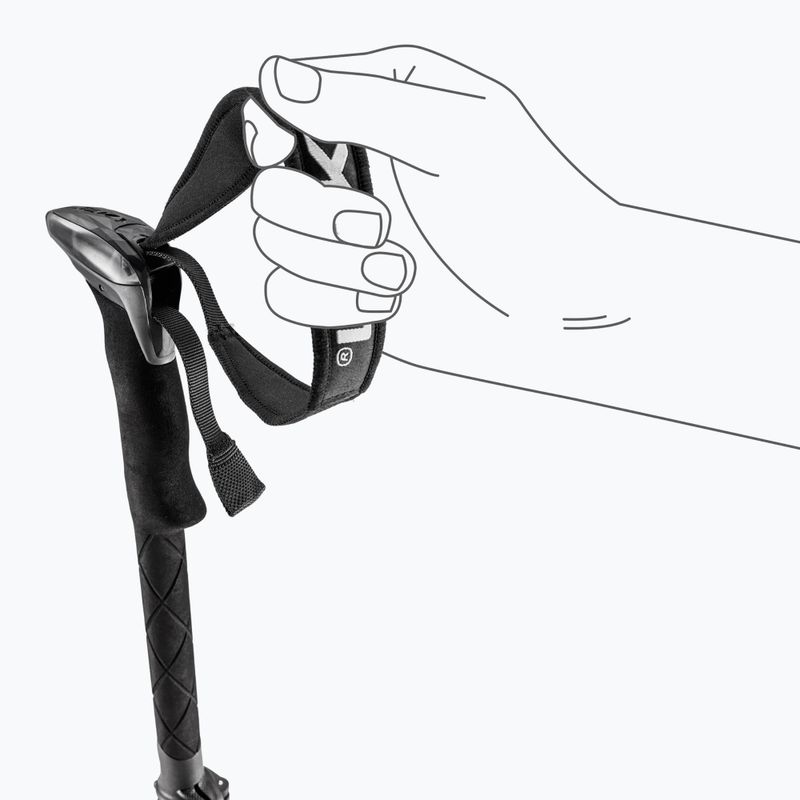 Kije trekkingowe LEKI Sherpa FX Carbon Strong black/naturalcarbon/light anthracite 6