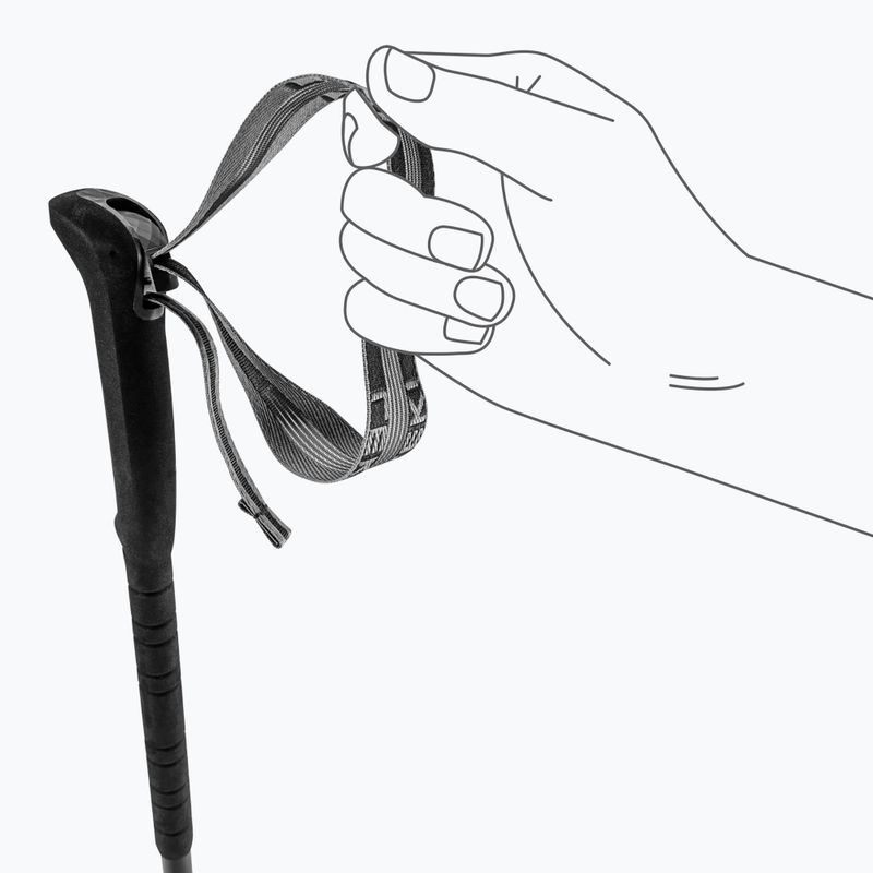 Kije trekkingowe LEKI Skytera Lite black/white/neonorange 7