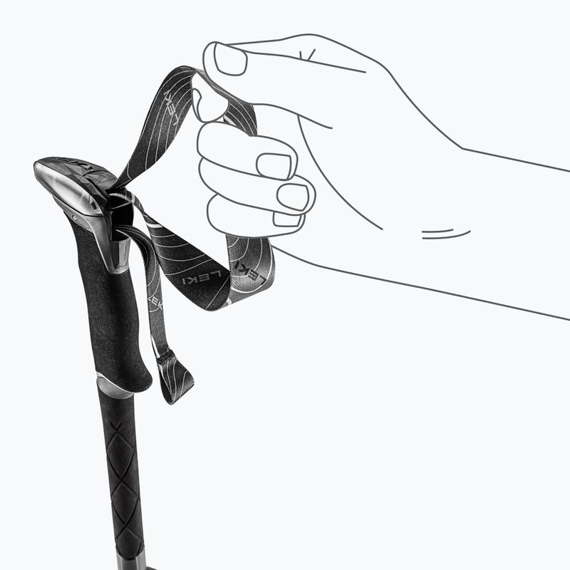 Kije trekkingowe LEKI Makalu FX TA black stone blue/dark white 6