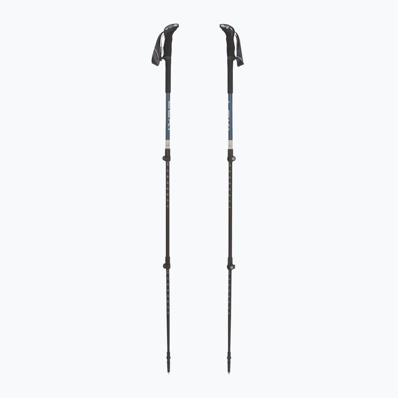 Kije trekkingowe LEKI Makalu stone blue dark/warm grey dark