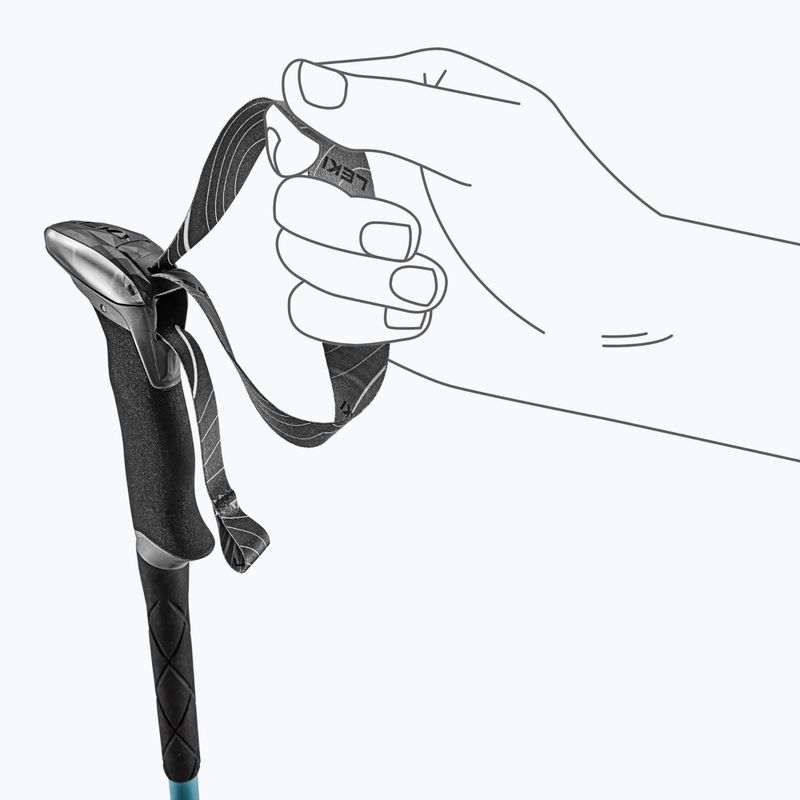 Kije trekkingowe LEKI Makalu Lite AS greenblue light/greenblue dark 6