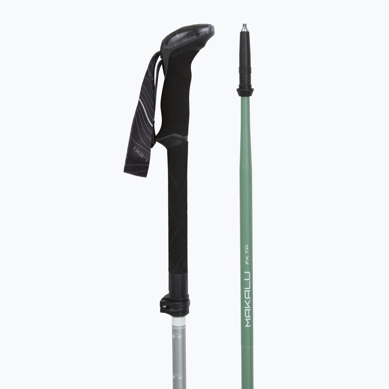 Kije trekkingowe LEKI Makalu FX TA silver/greygreen/white 3